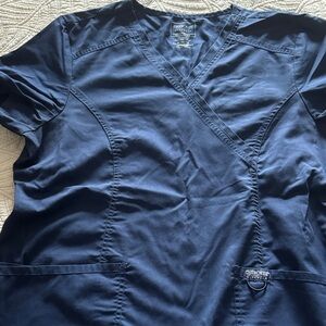 Cherokee Navy V-Neck Scrub Top